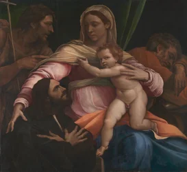 La Virgen y el Niño con santos y un donante